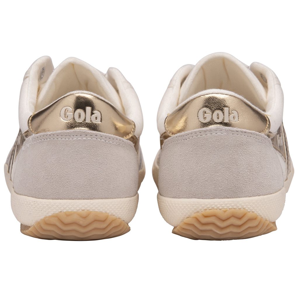Gola Classics Badminton Sneakers Blancos Dorados Mexico | WEV-410928