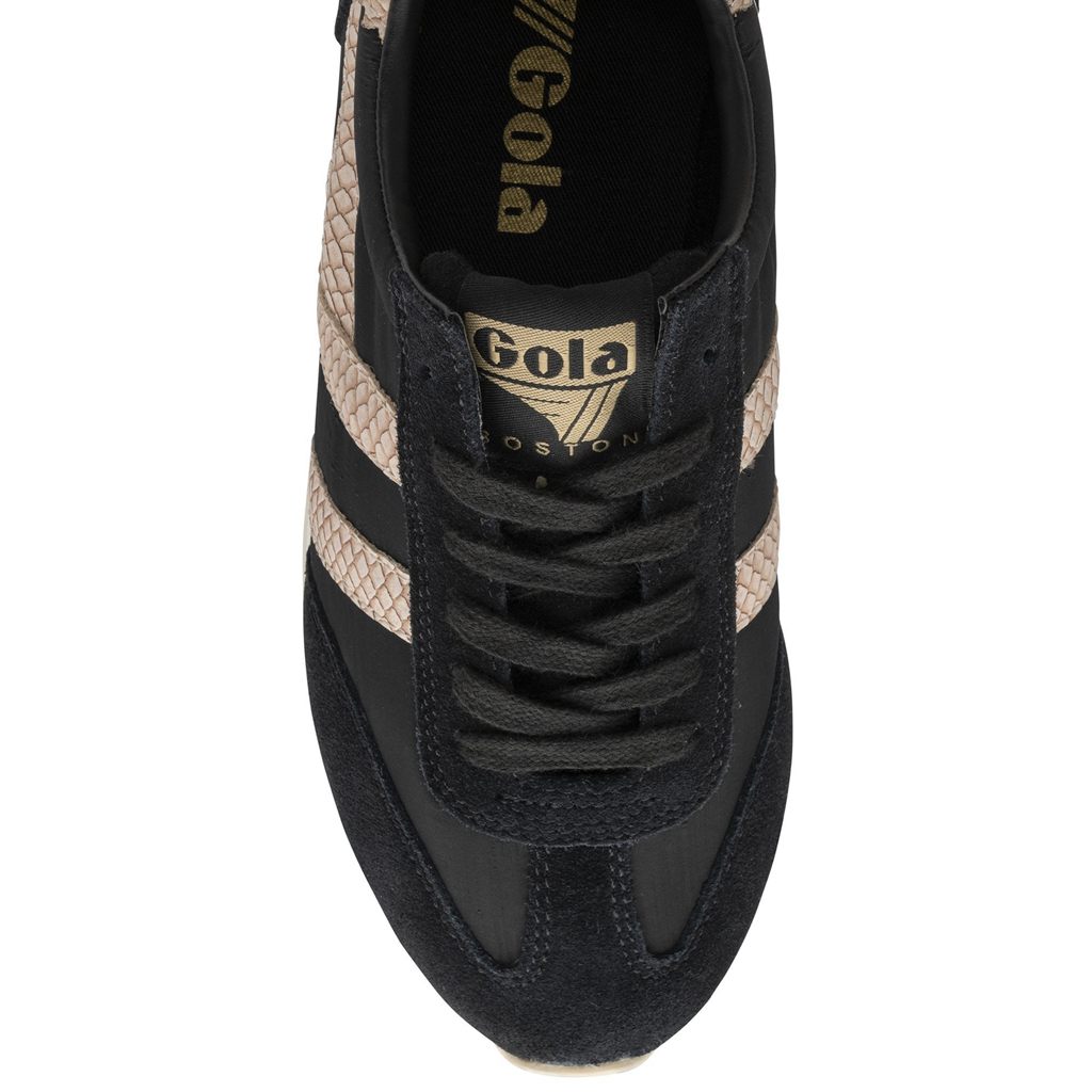 Gola Classics Boston '78 Snake Sneakers Negros Rosas Mexico | YRU-186793