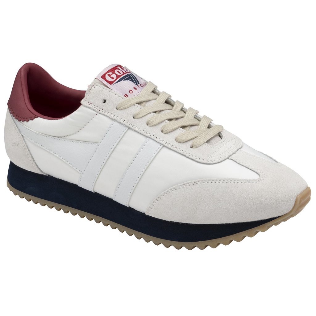 Gola Classics Boston '78 Sneakers Blancos Azul Marino Rojos Oscuro Mexico | FNA-978206