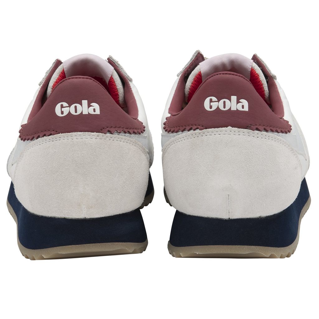 Gola Classics Boston '78 Sneakers Blancos Azul Marino Rojos Oscuro Mexico | FNA-978206