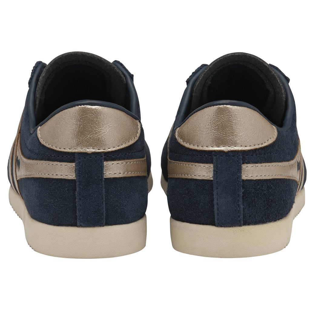 Gola Classics Bullet Flame Sneakers Azul Marino Rosas Dorados Mexico | YWU-267138