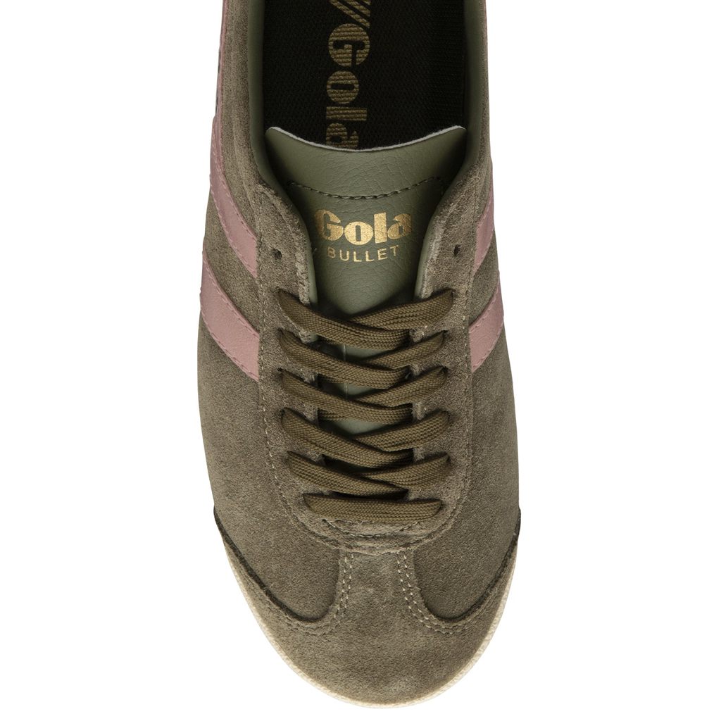 Gola Classics Bullet Flame Sneakers Kaki Rosas Mexico | CFA-386210