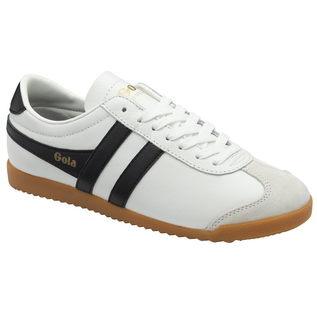 Gola Classics Bullet Leather Sneakers Blancos Negros Mexico | OST-587162