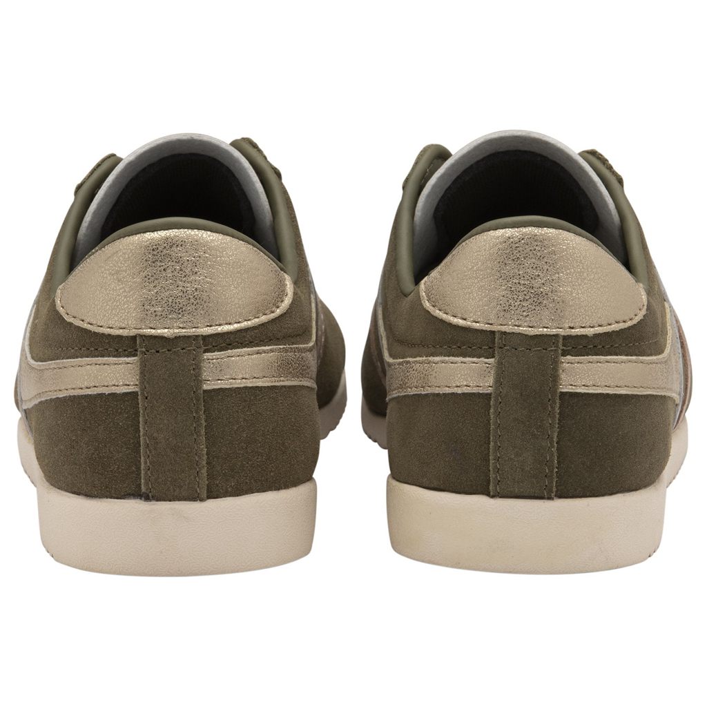 Gola Classics Bullet Mirror Trident Sneakers Kaki Plateados Dorados Mexico | ZWK-054317