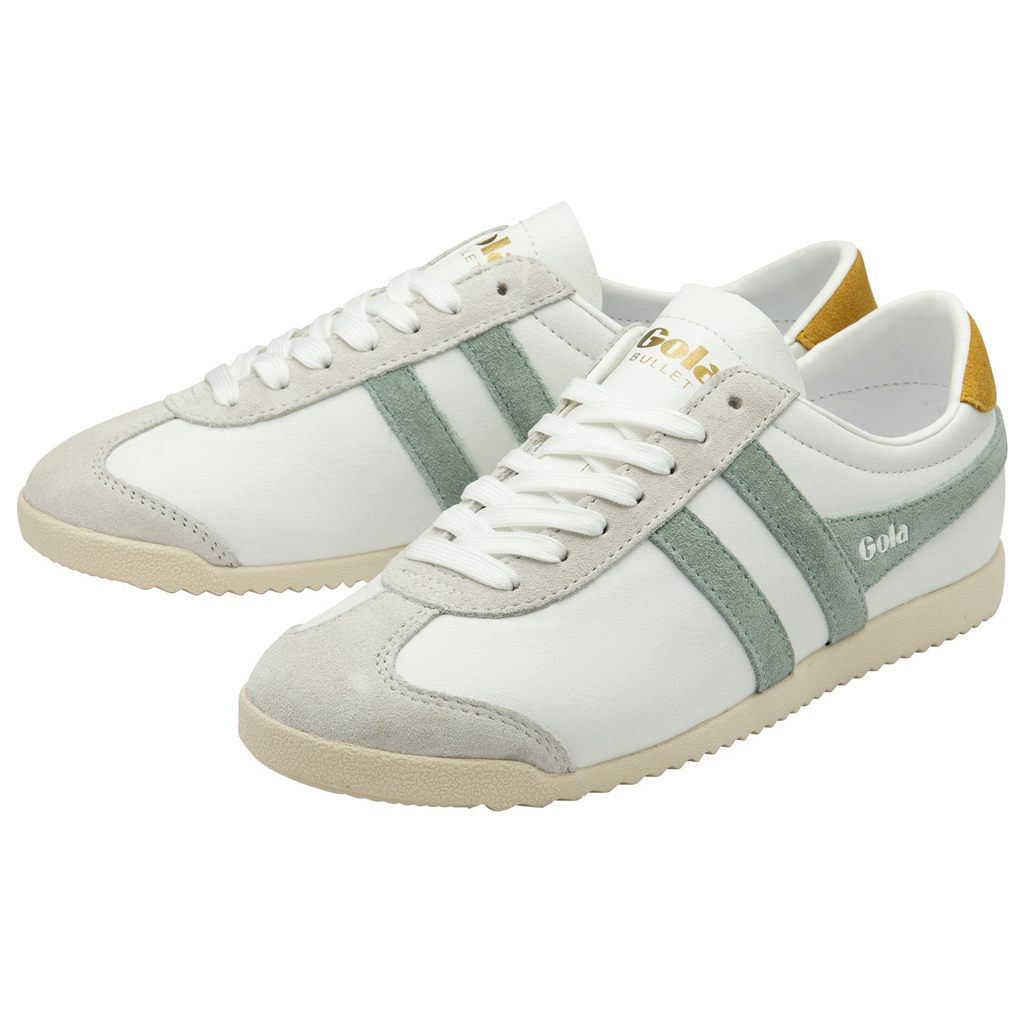 Gola Classics Bullet Pure Sneakers Blancos Verdes Mexico | WYZ-843950