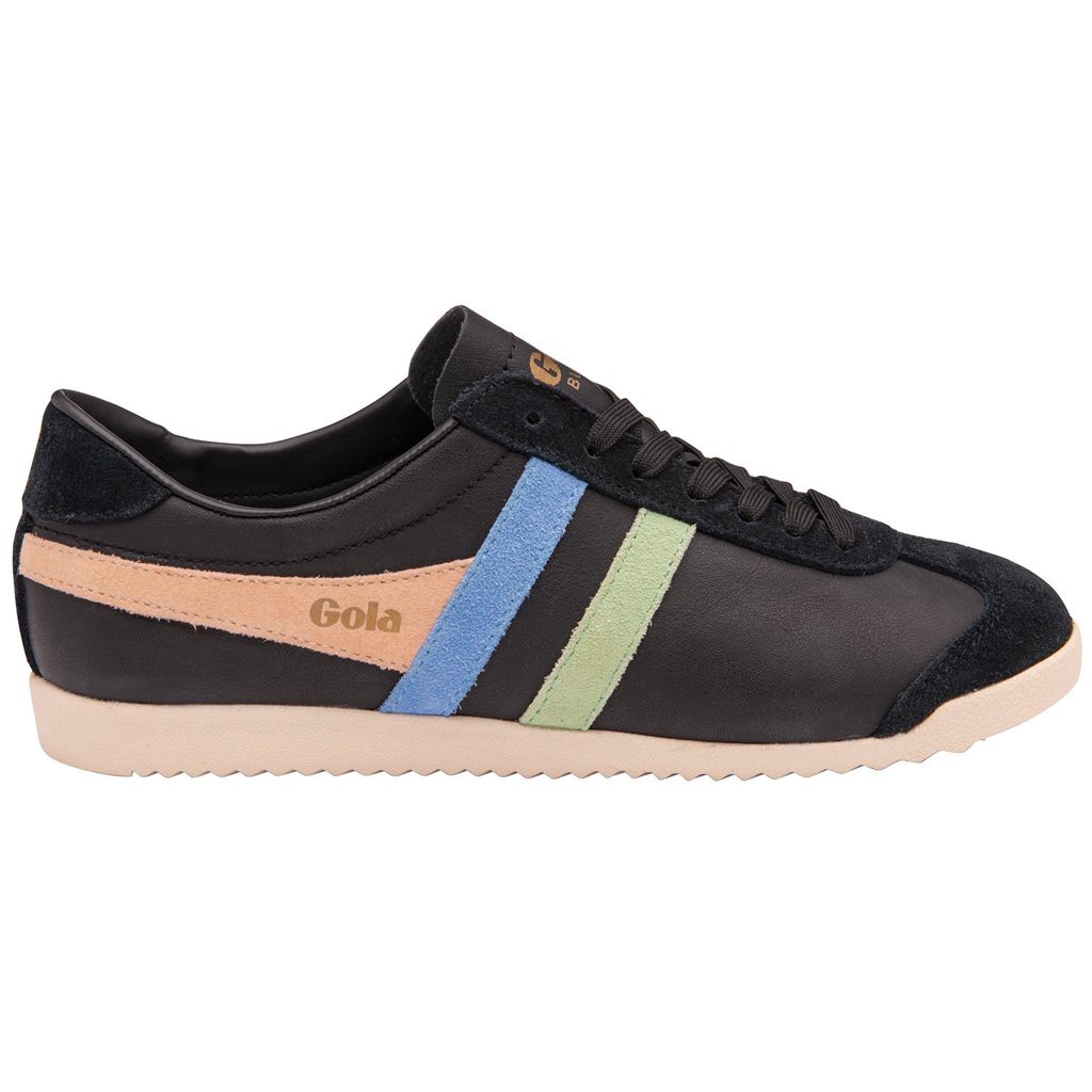 Gola Classics Bullet Trident Sneakers Negros Verdes Azules Mexico | PJO-832476