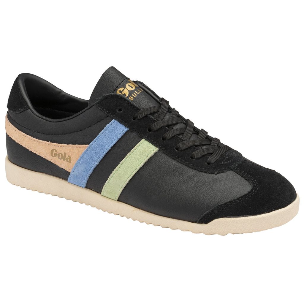 Gola Classics Bullet Trident Sneakers Negros Verdes Azules Mexico | PJO-832476