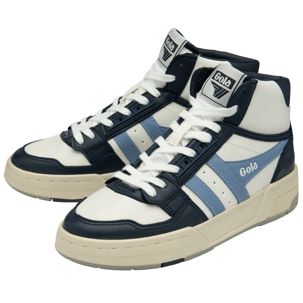 Gola Classics Challenge High Sneakers Blancos Azul Marino Azules Mexico | UOC-372965
