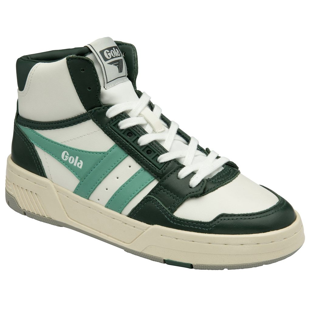 Gola Classics Challenge High Sneakers Blancos Verdes Mexico | RUZ-410563