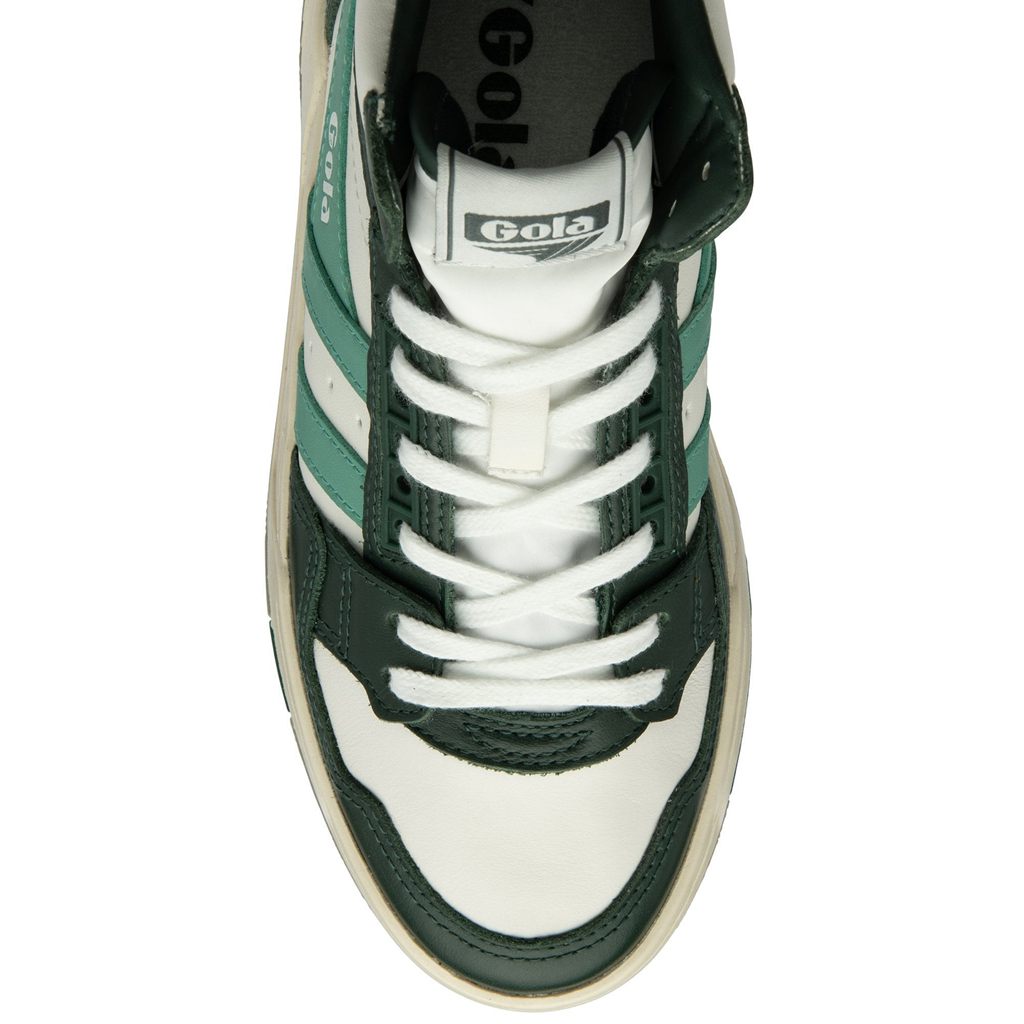 Gola Classics Challenge High Sneakers Blancos Verdes Mexico | RUZ-410563