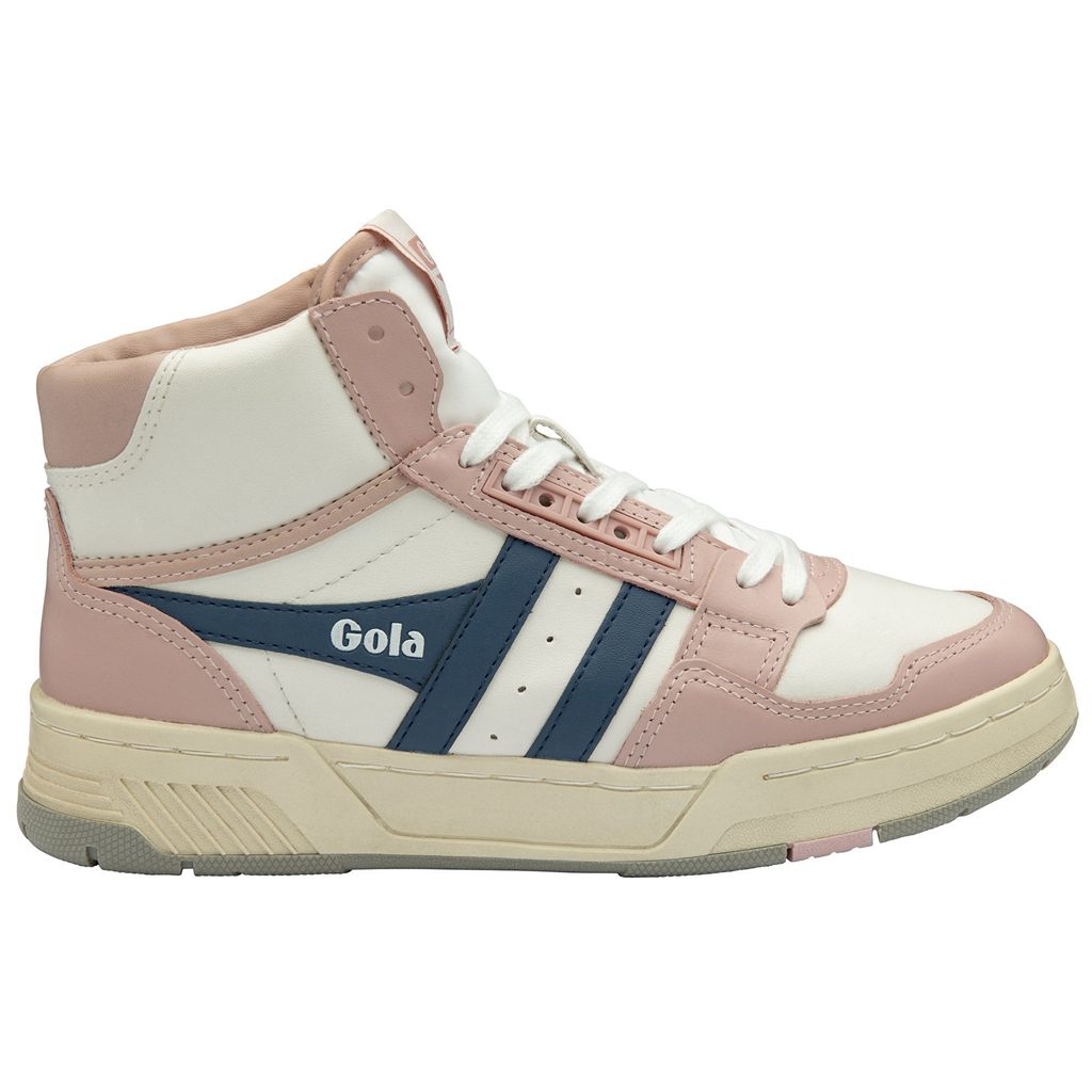 Gola Classics Challenge High Sneakers Blancos Rosas Mexico | VMW-913654