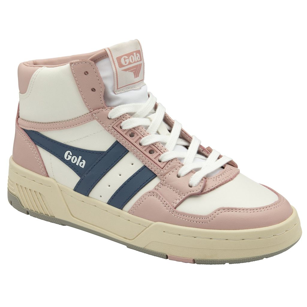 Gola Classics Challenge High Sneakers Blancos Rosas Mexico | VMW-913654