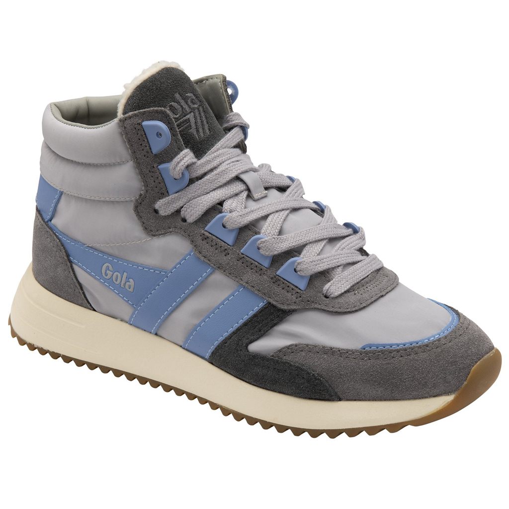 Gola Classics Chicago High Sneakers Grises Claro Azules Azules Mexico | PHJ-760385