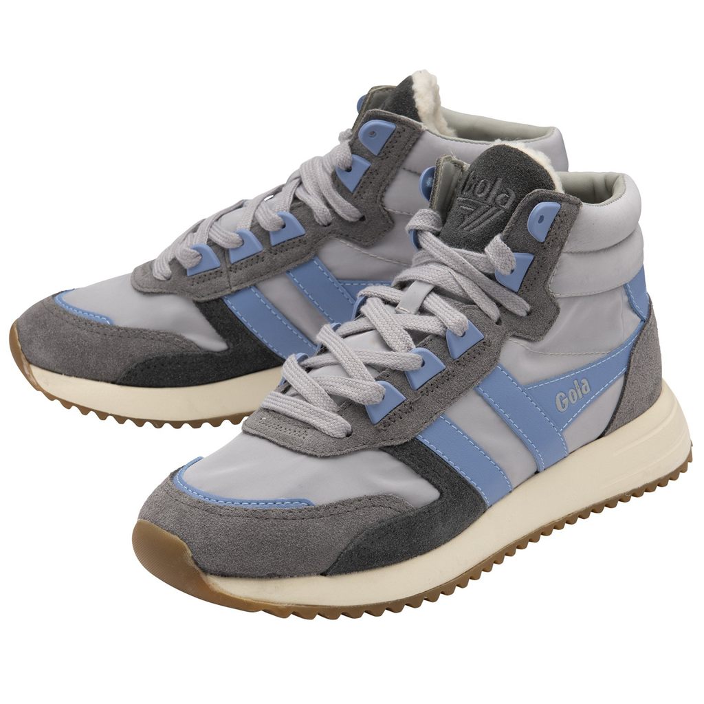 Gola Classics Chicago High Sneakers Grises Claro Azules Azules Mexico | PHJ-760385