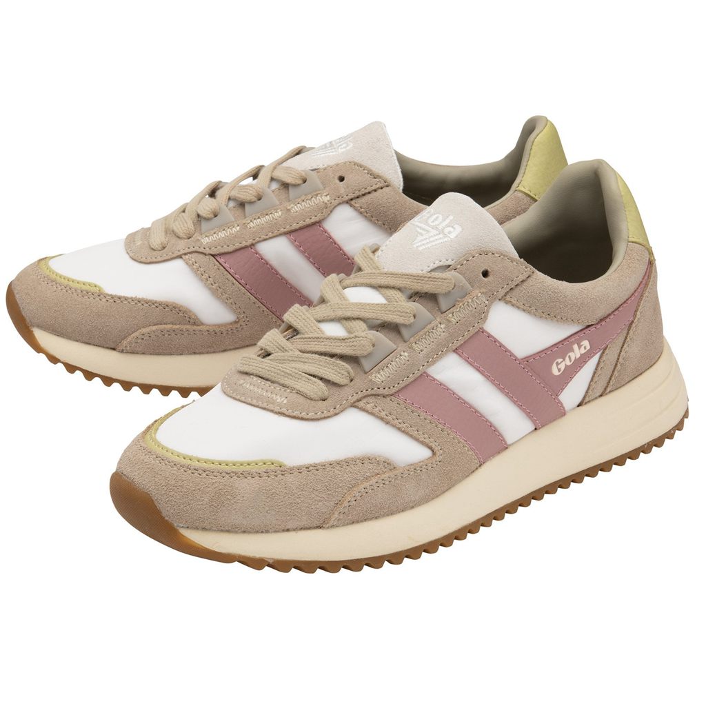 Gola Classics Chicago Sneakers Blancos Grises Rosas Mexico | SBQ-645102