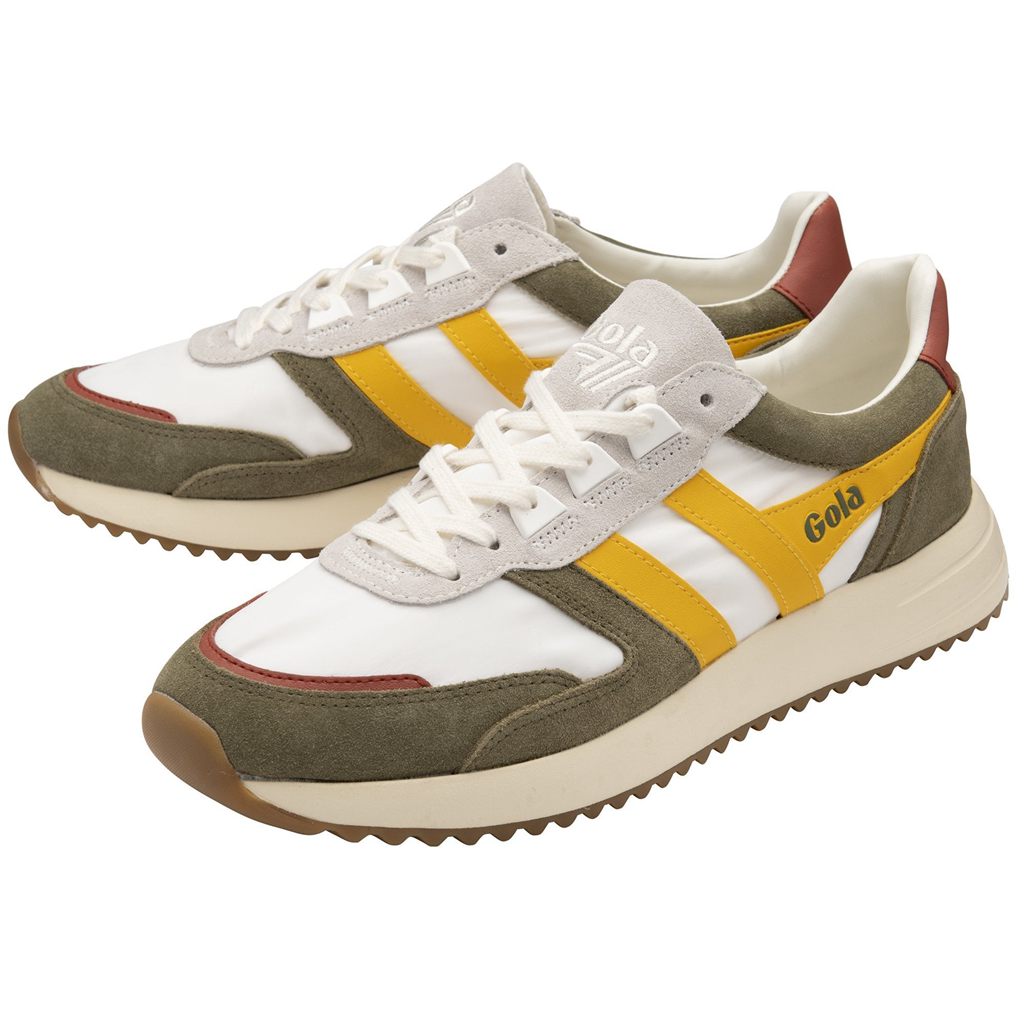 Gola Classics Chicago Sneakers Blancos Kaki Mexico | OAJ-136480