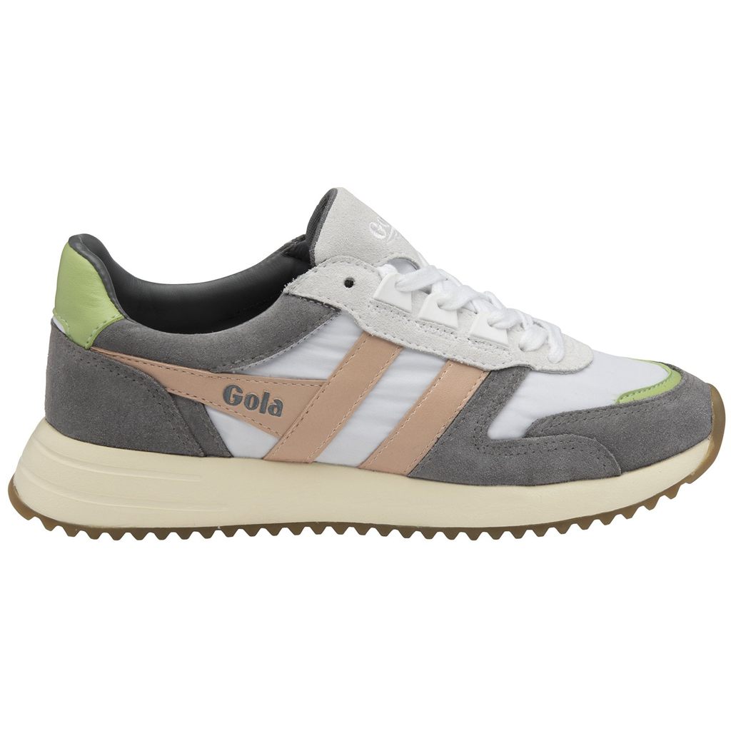 Gola Classics Chicago Sneakers Blancos Rosas Verdes Mexico | VEC-268105