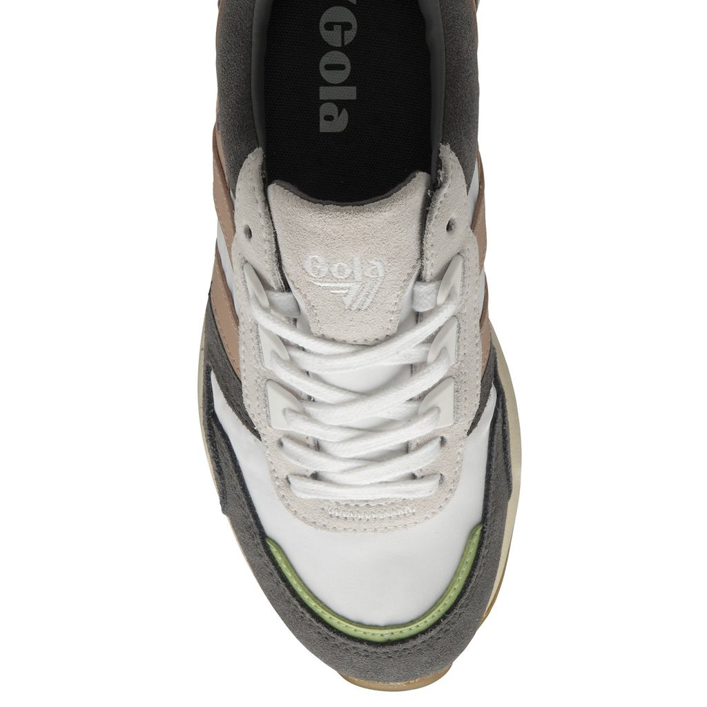 Gola Classics Chicago Sneakers Blancos Rosas Verdes Mexico | VEC-268105