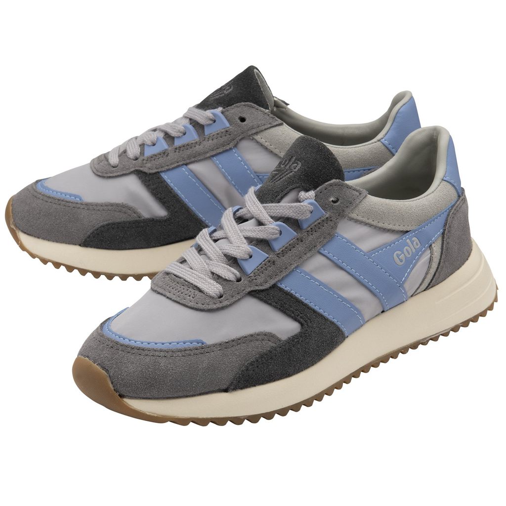 Gola Classics Chicago Sneakers Grises Claro Azules Azules Mexico | ILZ-308654