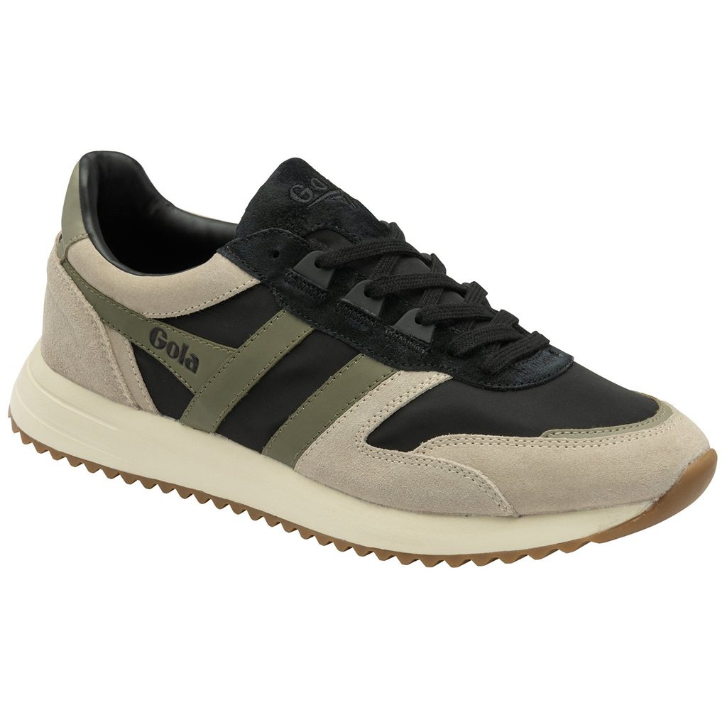 Gola Classics Chicago Sneakers Negros Grises Kaki Mexico | ZFW-861940