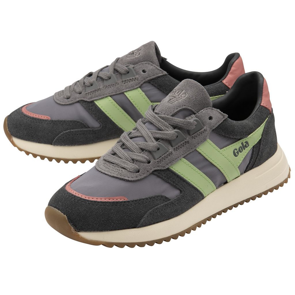 Gola Classics Chicago Sneakers Verdes Coral Rosas Mexico | UXB-459126