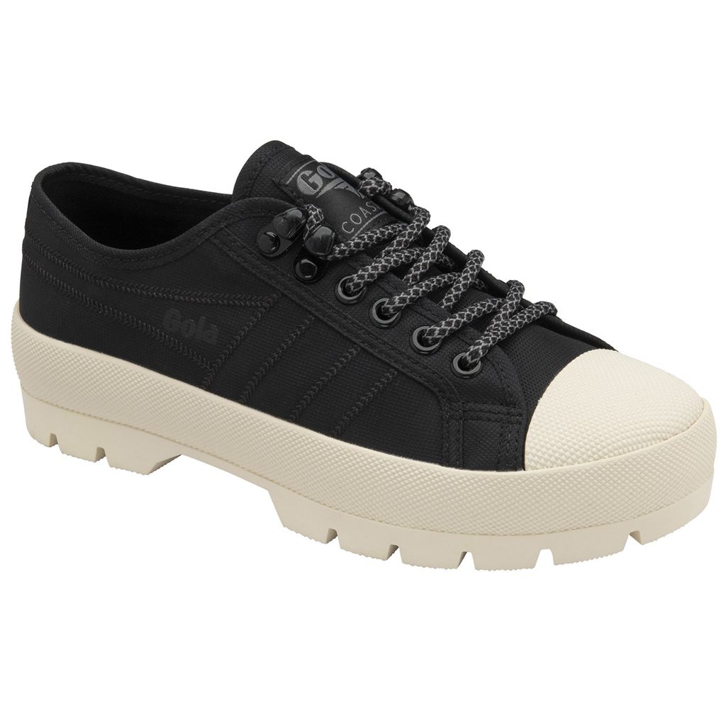 Gola Classics Coaster Peak Hiker Sneakers Negros Blancos Mexico | KAH-154839