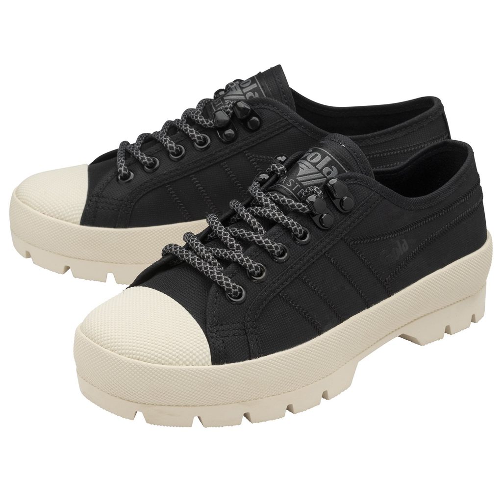 Gola Classics Coaster Peak Hiker Sneakers Negros Blancos Mexico | KAH-154839