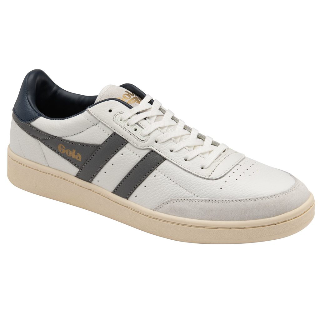 Gola Classics Contact Leather Sneakers Blancos Azul Marino Mexico | NBW-781436