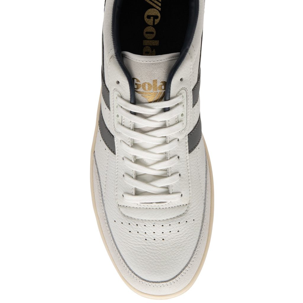 Gola Classics Contact Leather Sneakers Blancos Azul Marino Mexico | NBW-781436