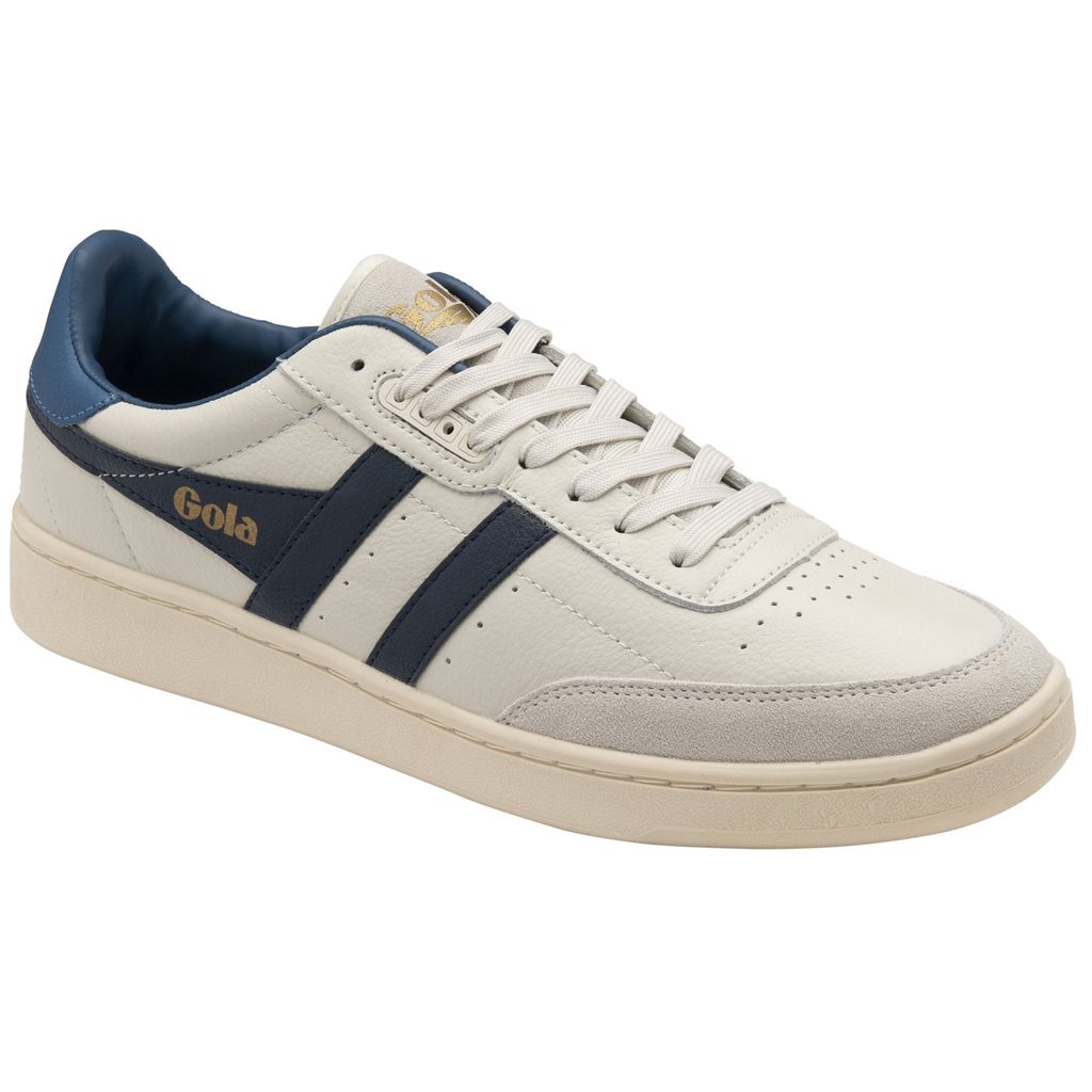 Gola Classics Contact Leather Sneakers Blancos Azul Marino Azules Mexico | QAN-938650