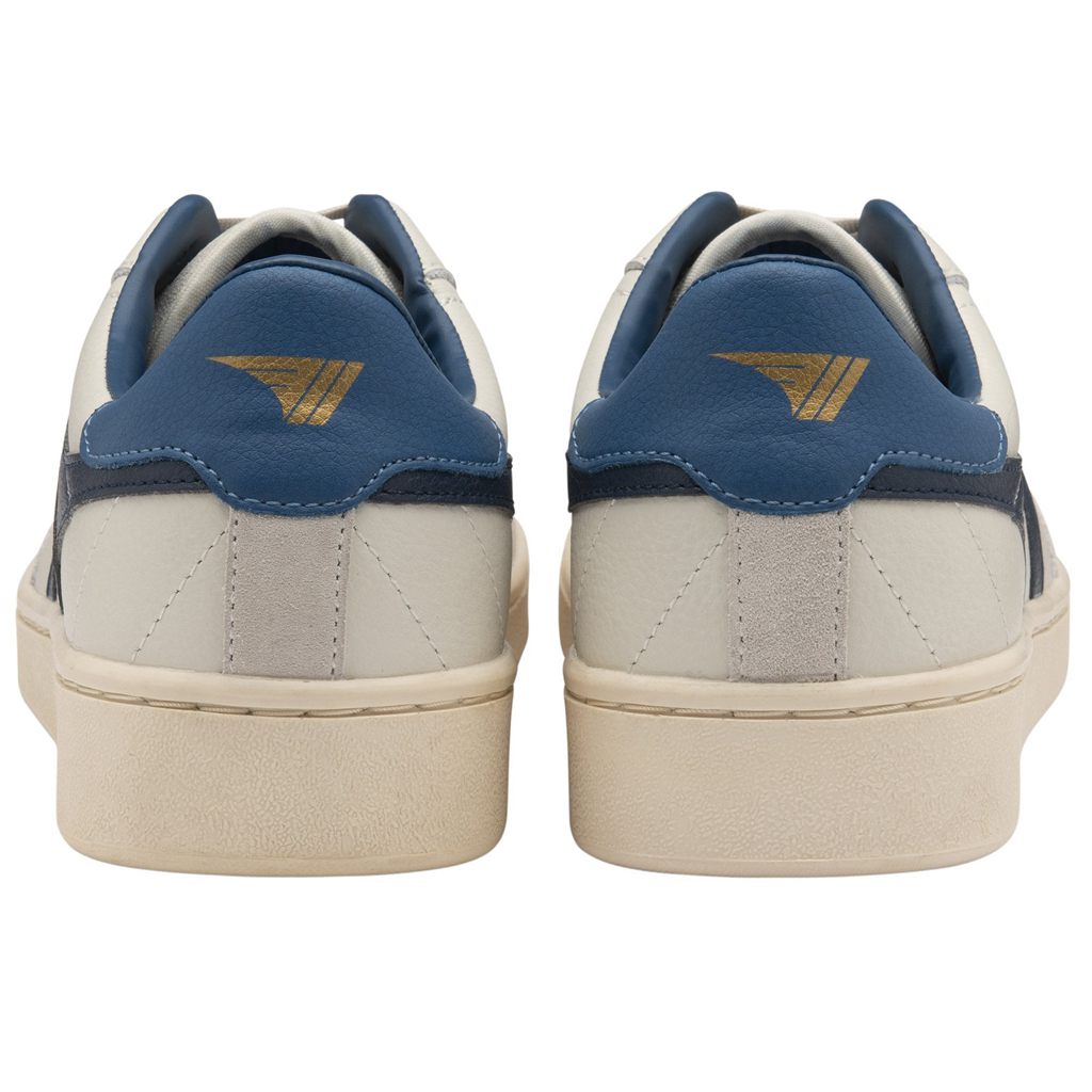 Gola Classics Contact Leather Sneakers Blancos Azul Marino Azules Mexico | QAN-938650