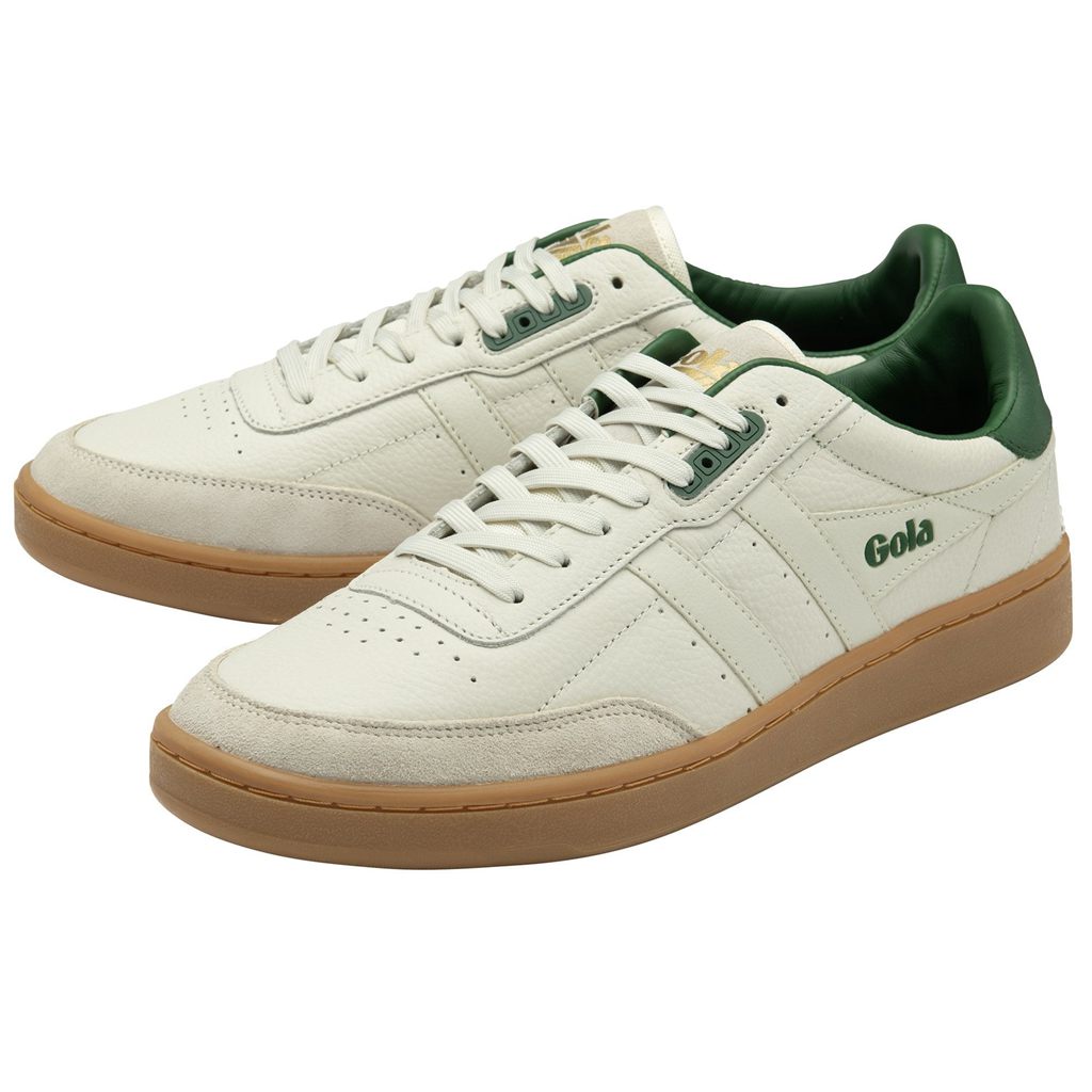 Gola Classics Contact Leather Sneakers Blancos Verdes Mexico | BLW-370691