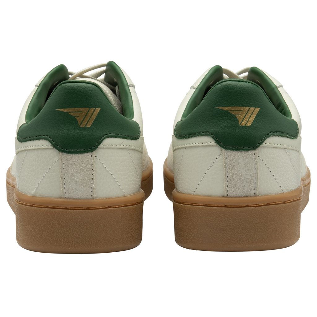 Gola Classics Contact Leather Sneakers Blancos Verdes Mexico | BLW-370691