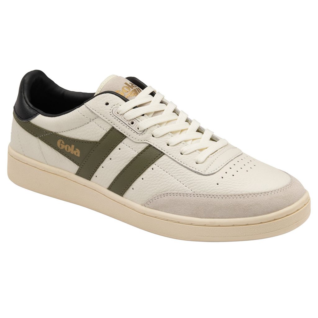Gola Classics Contact Leather Sneakers Blancos Kaki Negros Mexico | RMF-029365