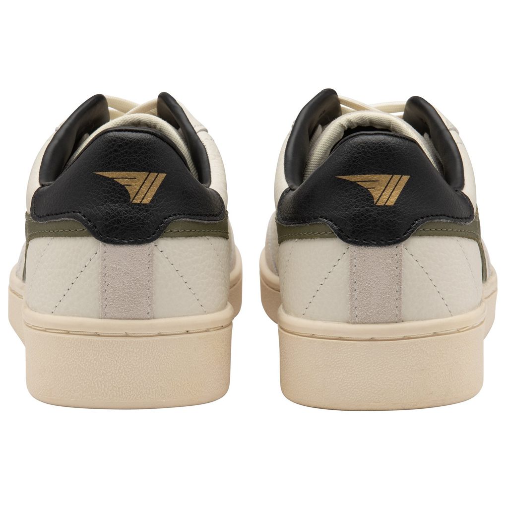 Gola Classics Contact Leather Sneakers Blancos Kaki Negros Mexico | RMF-029365
