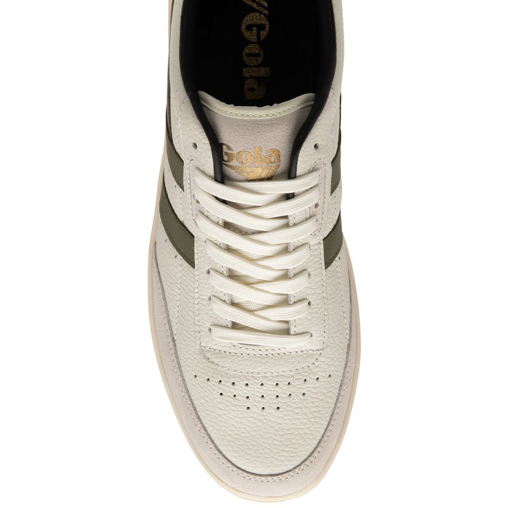 Gola Classics Contact Leather Sneakers Blancos Kaki Negros Mexico | RMF-029365