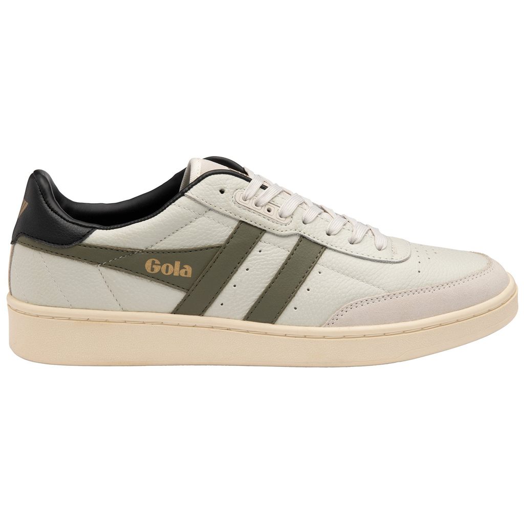 Gola Classics Contact Leather Sneakers Blancos Kaki Negros Mexico | RMF-029365