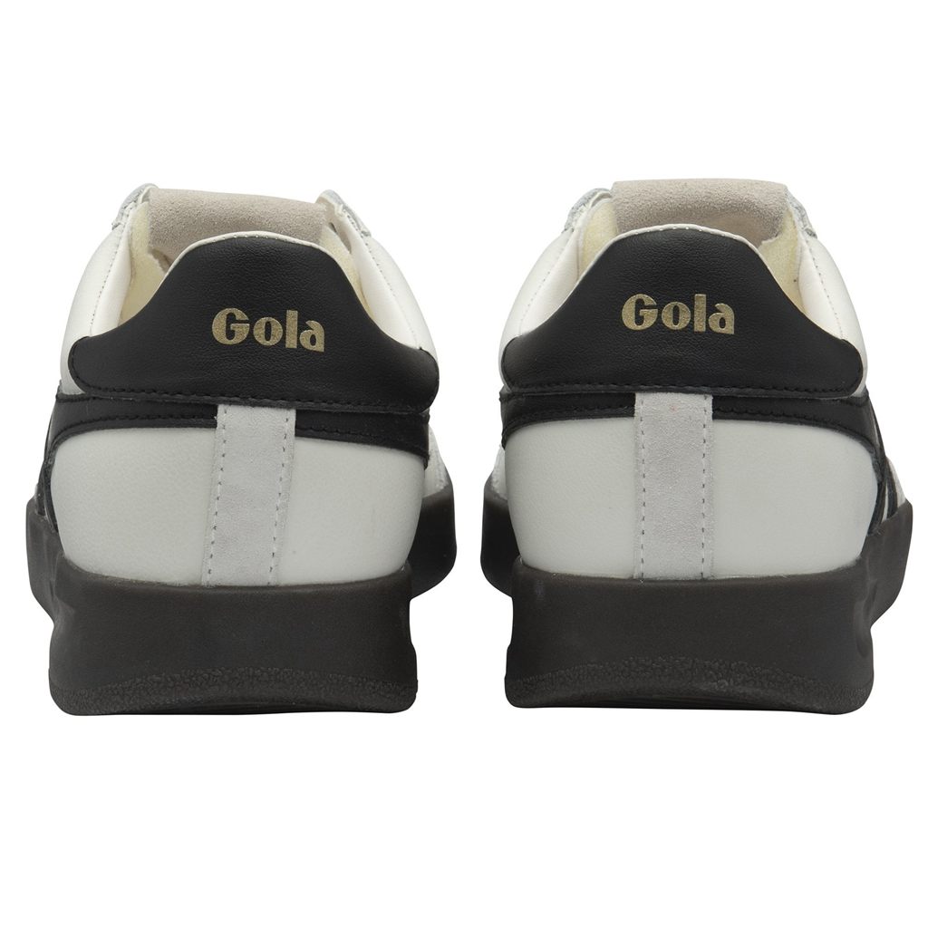 Gola Classics Cyclone Leather Sneakers Blancos Negros Azules Mexico | EHG-016749