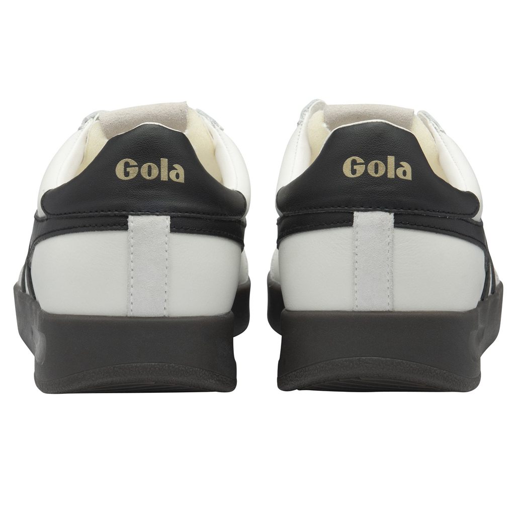 Gola Classics Cyclone Leather Sneakers Blancos Negros Azules Mexico | DJA-680421