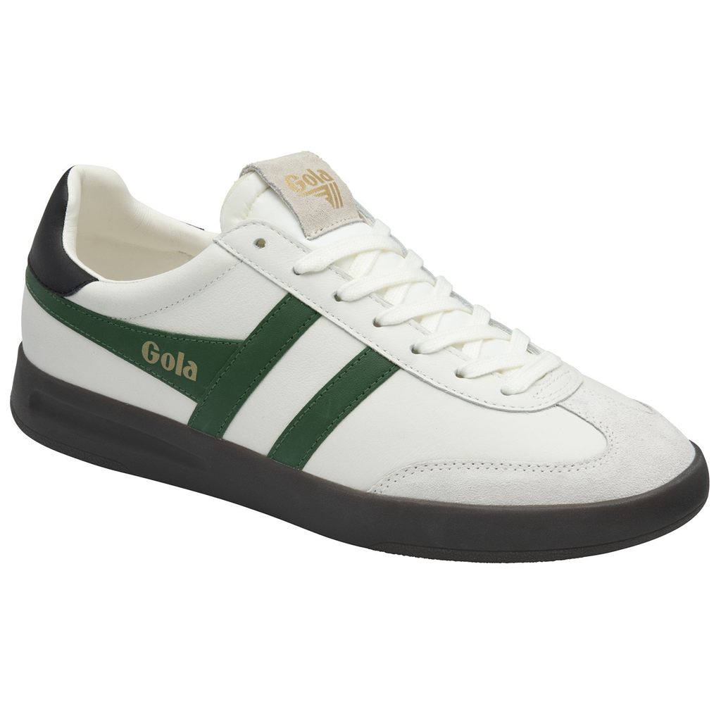 Gola Classics Cyclone Leather Sneakers Blancos Negros Azules Mexico | MNT-931568