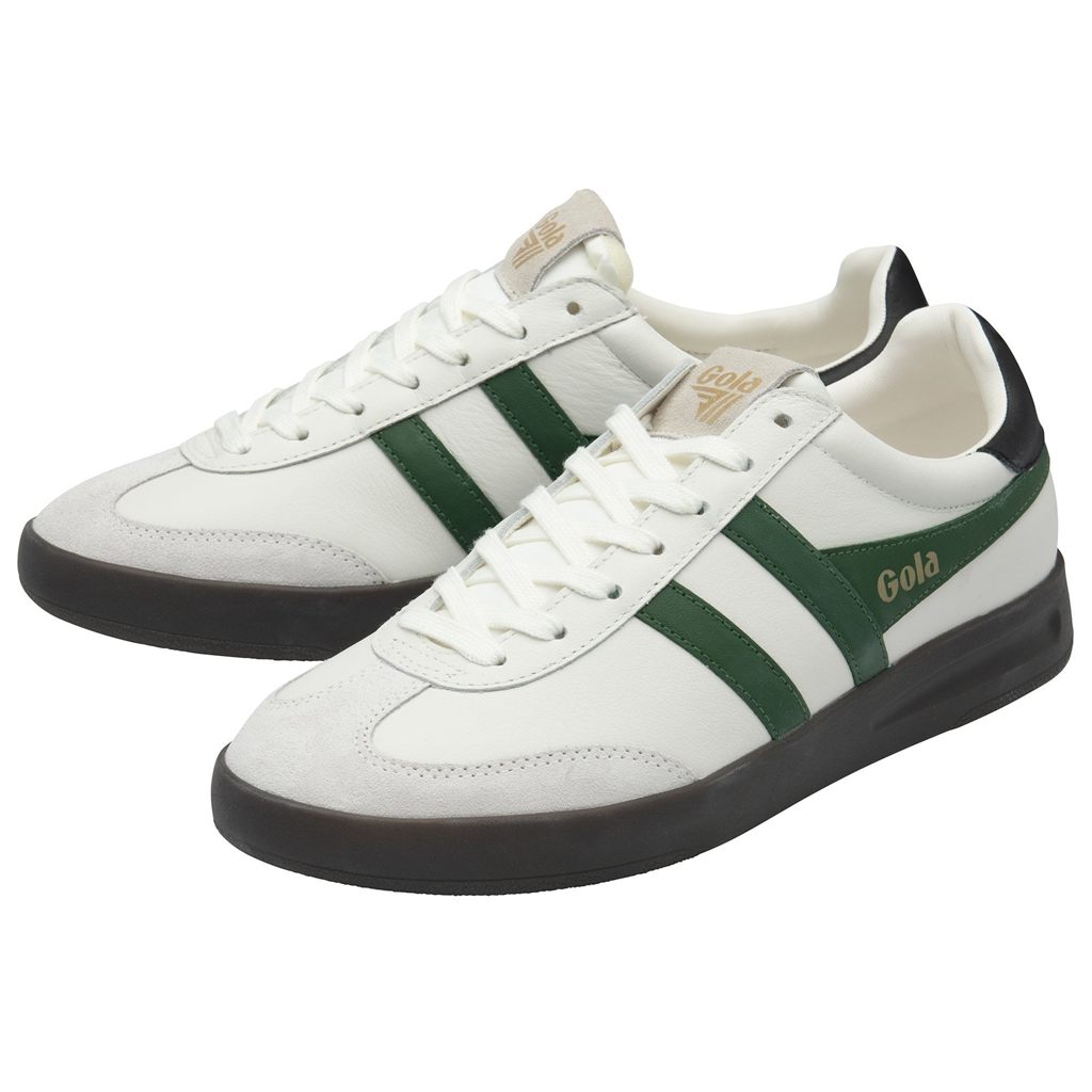 Gola Classics Cyclone Leather Sneakers Blancos Negros Azules Mexico | MNT-931568