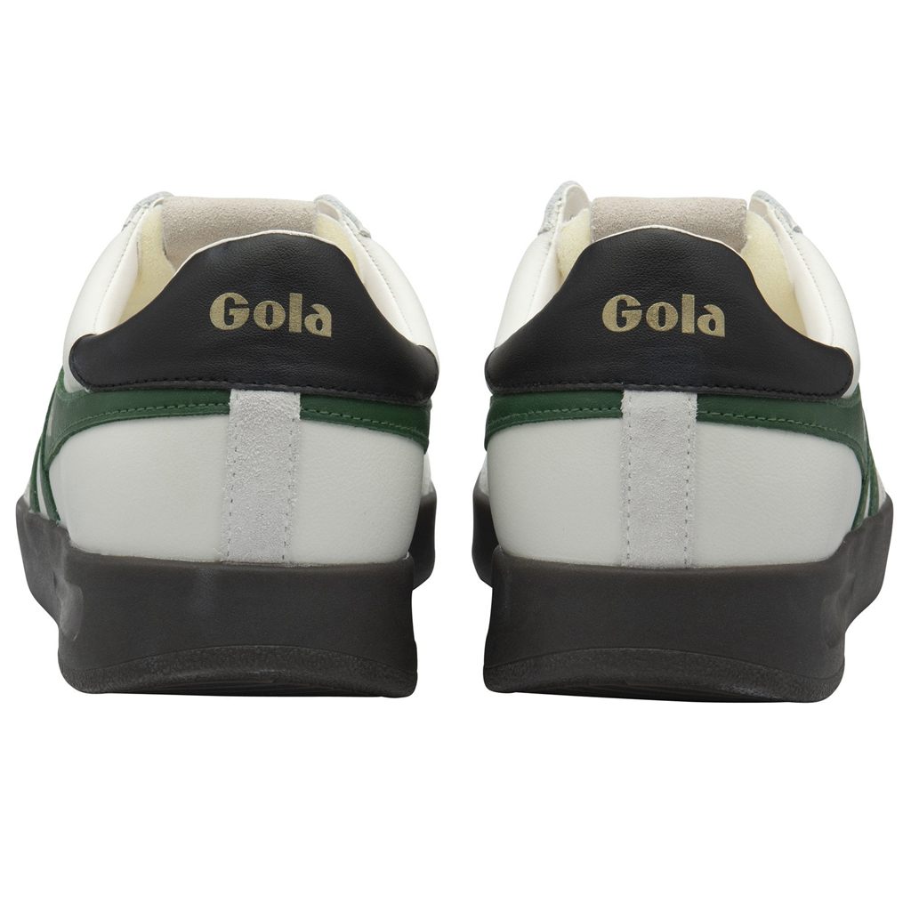 Gola Classics Cyclone Leather Sneakers Blancos Negros Azules Mexico | MNT-931568