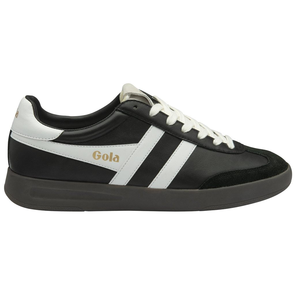 Gola Classics Cyclone Leather Sneakers Negros Blancos Azules Mexico | WDS-519863