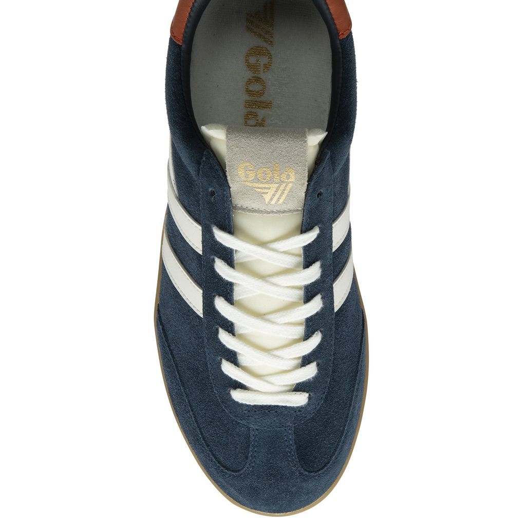 Gola Classics Cyclone Sneakers Azul Marino Blancos Naranjas Mexico | DXR-361409