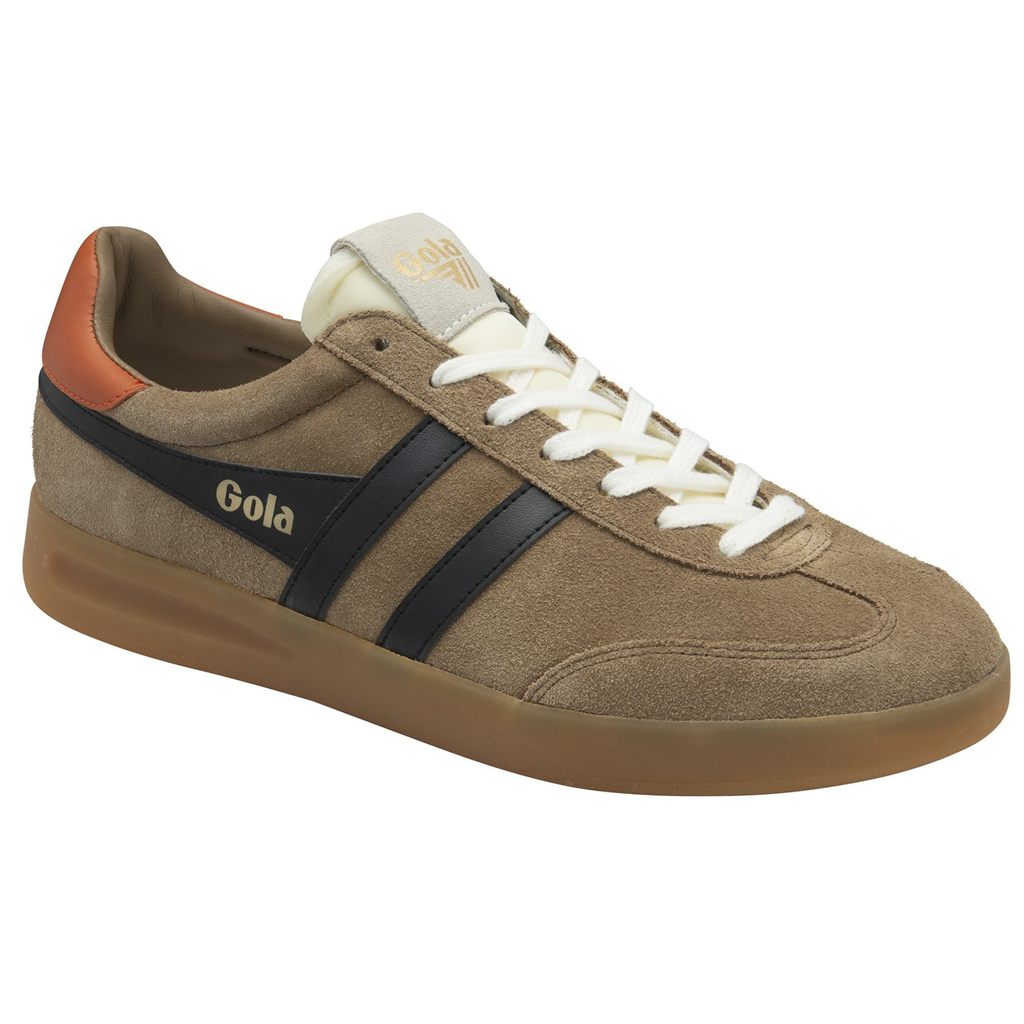 Gola Classics Cyclone Sneakers Negros Naranjas Mexico | HFN-901258