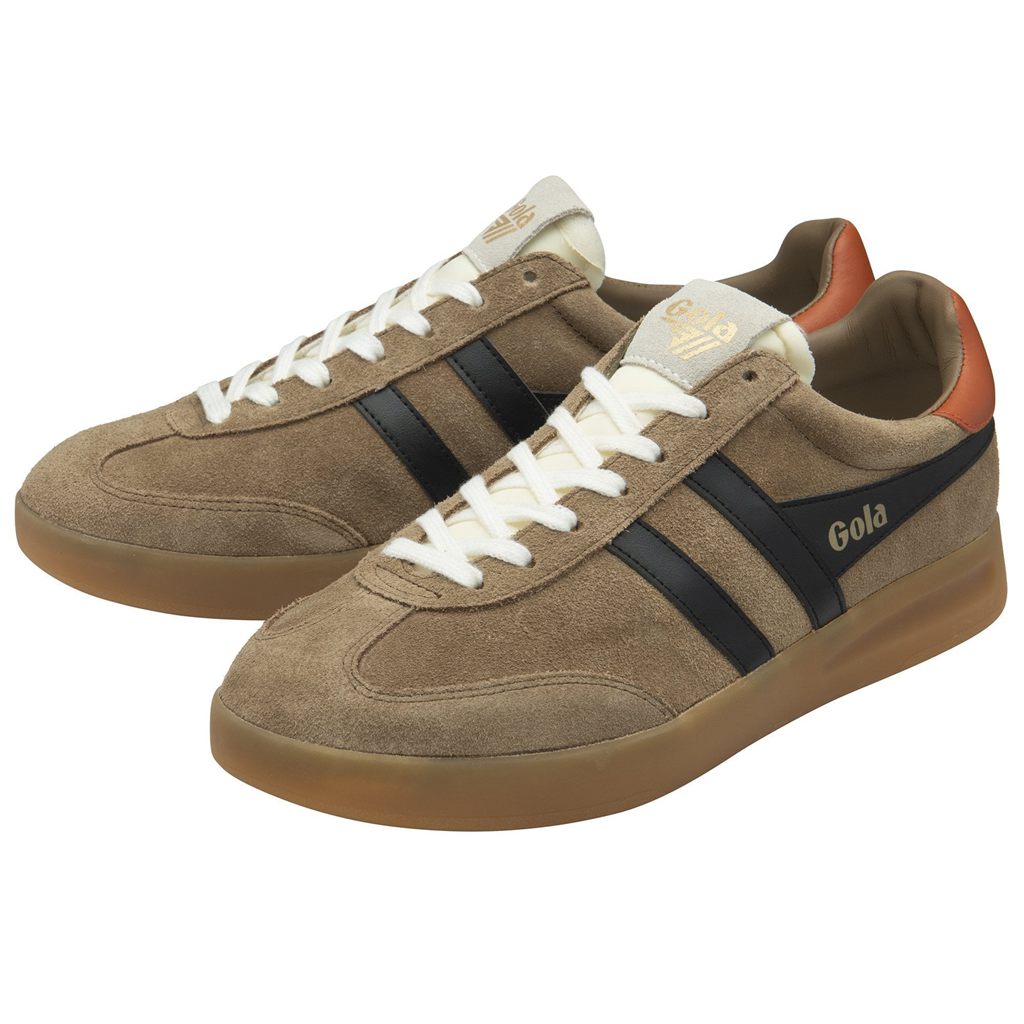 Gola Classics Cyclone Sneakers Negros Naranjas Mexico | HFN-901258