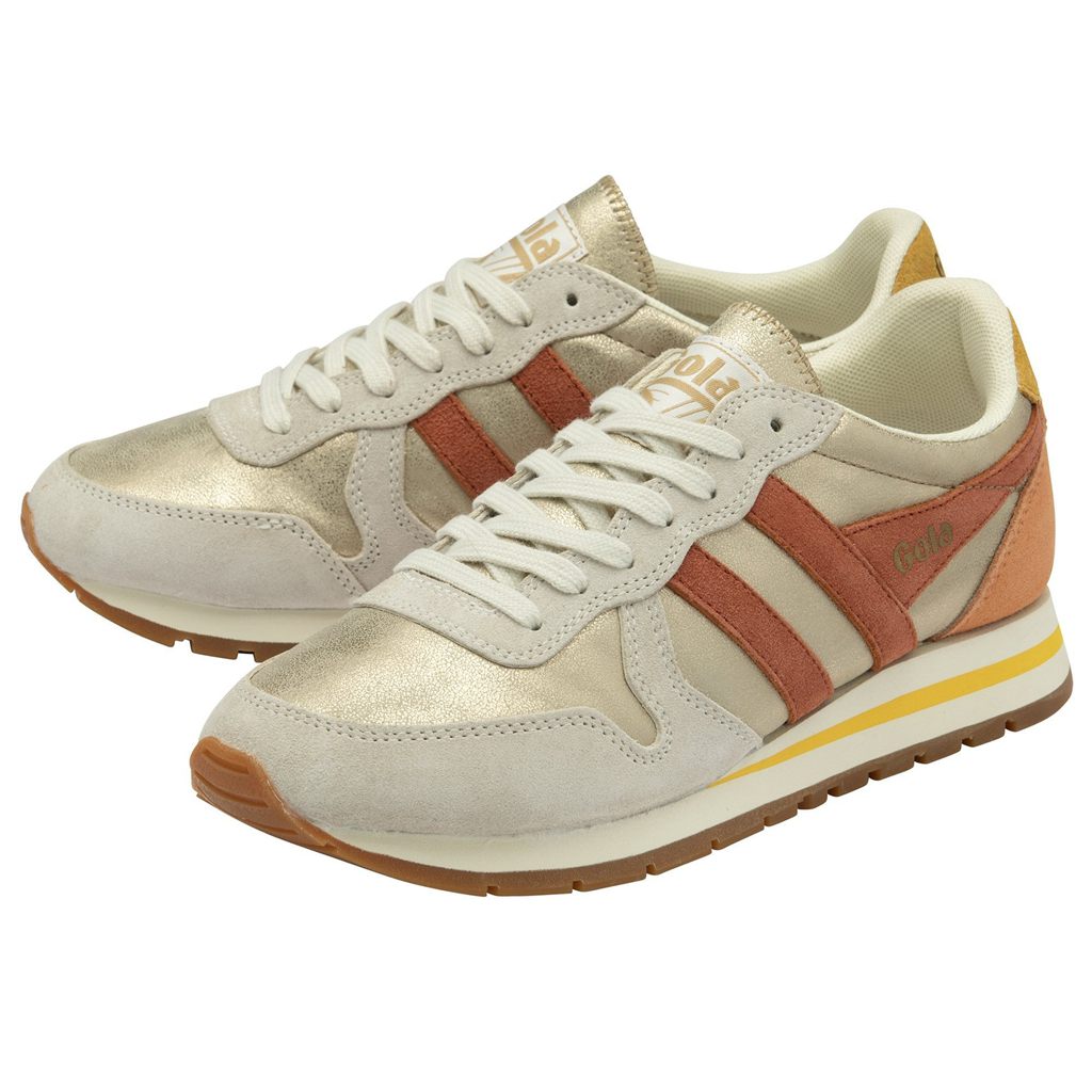 Gola Classics Daytona Blaze Sneakers Dorados Naranjas Mexico | ZNC-954701