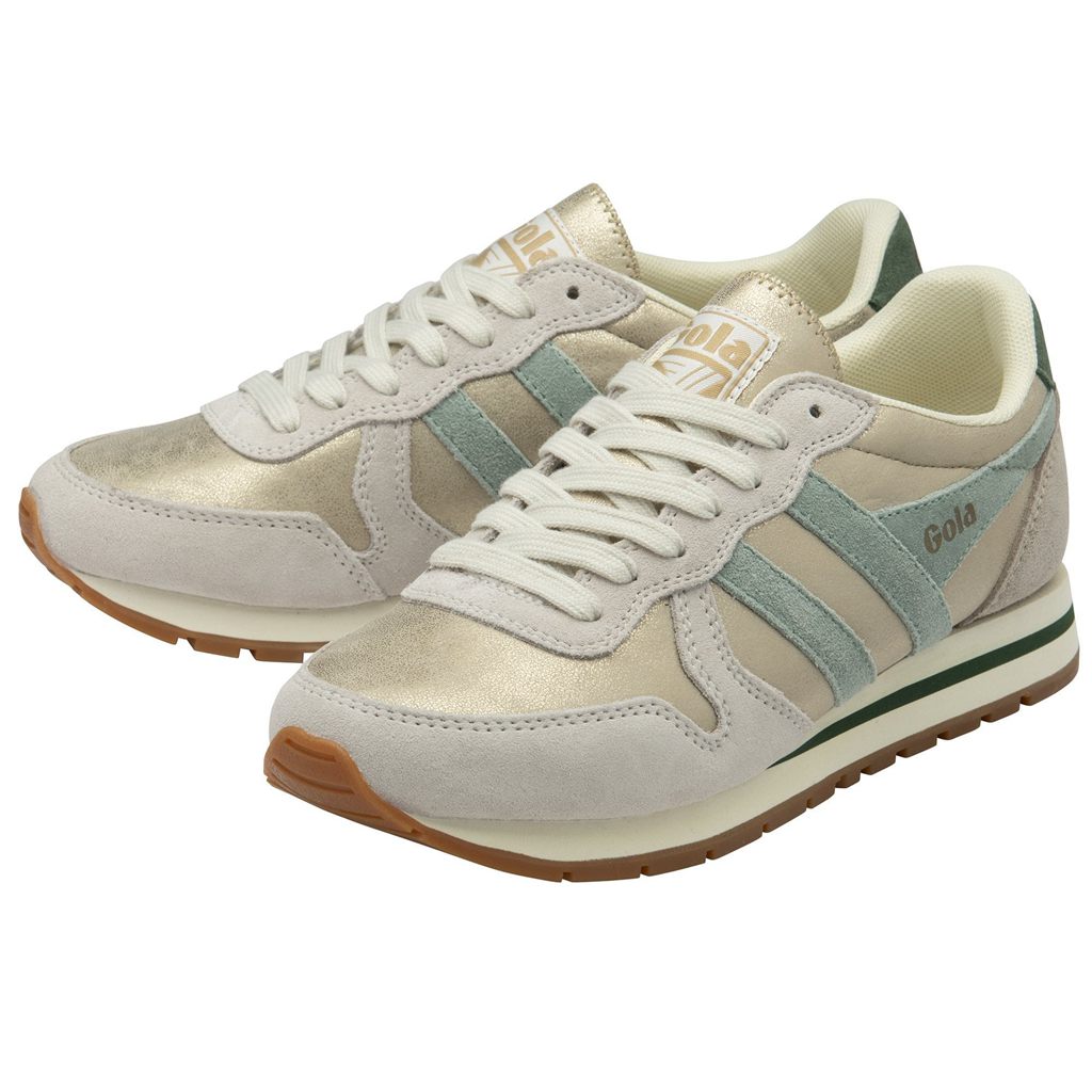 Gola Classics Daytona Blaze Sneakers Dorados Verdes Mexico | NGE-327896