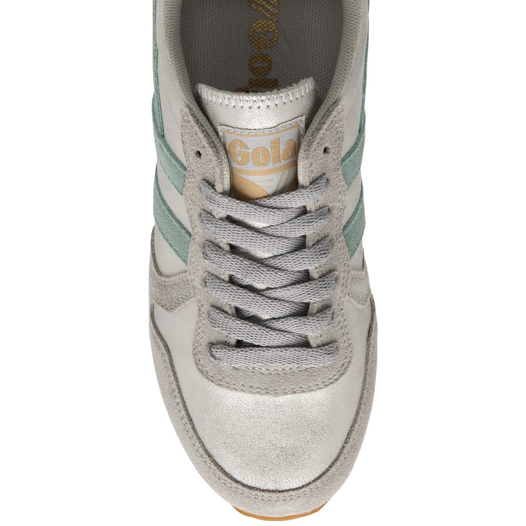 Gola Classics Daytona Blaze Sneakers Plateados Verdes Grises Mexico | DFE-197243