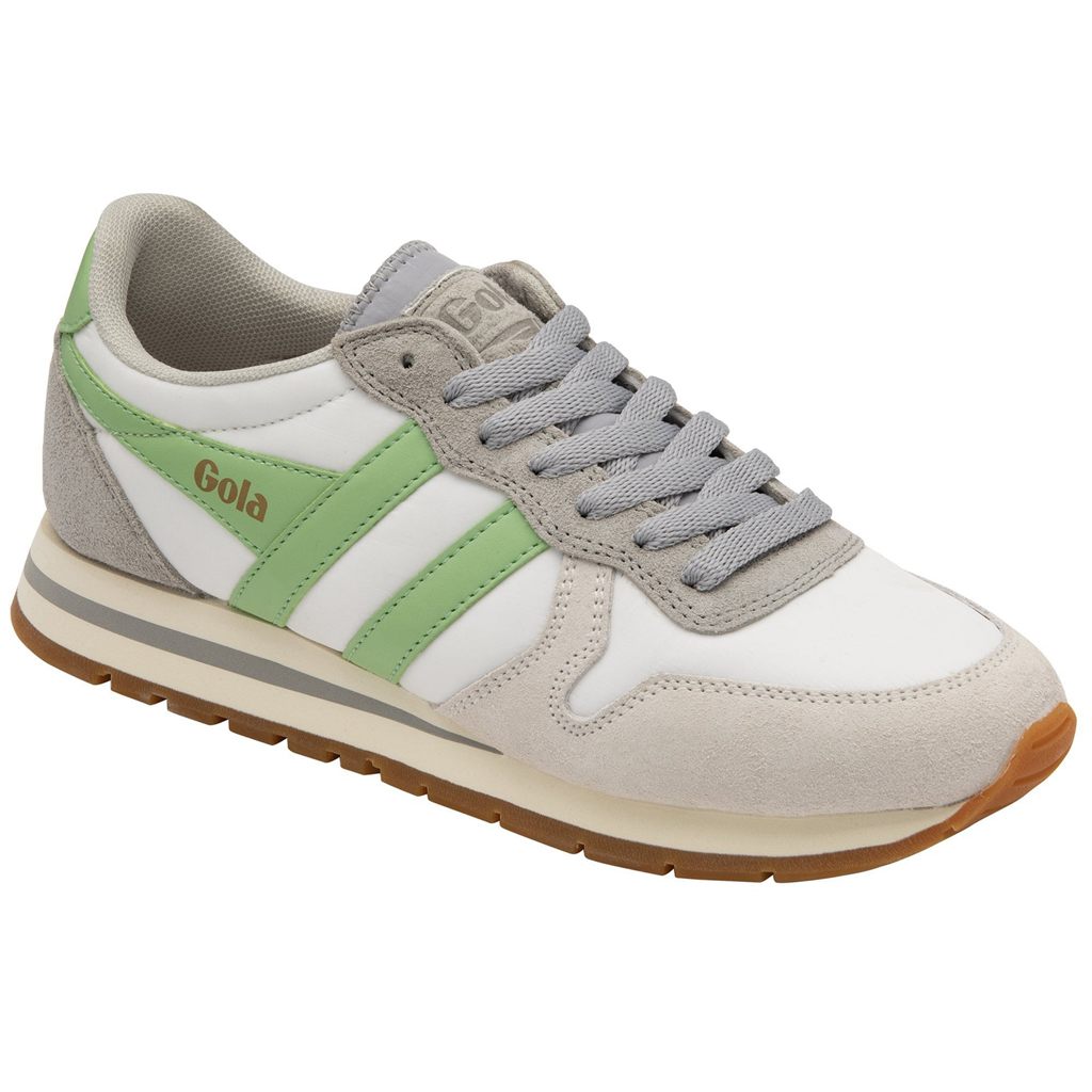 Gola Classics Daytona Chute Sneakers Blancos Grises Claro Verdes Mexico | HFZ-309621